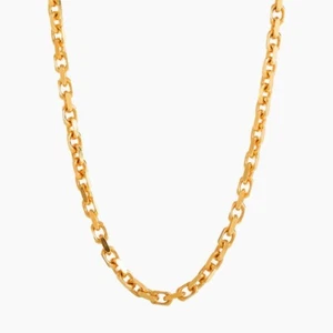 3mm 24 inch Hermes 18kt Solid Yellow Gold with lobster lock for Men's Necklace - Picture 1 of 4
