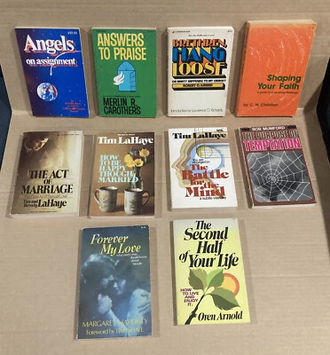 VTG Lot 10: 1970s Christian Religious Books - LaHaye Buck Christianity Marriage - Image 1 of 4