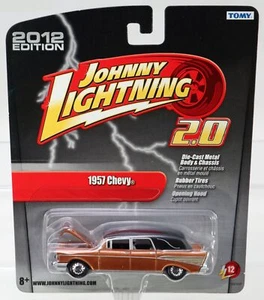 Johnny Lightning 1957 Chevy 2012 Edition - 53915HP New NRFP Black/Brown 1:64 - Picture 1 of 4