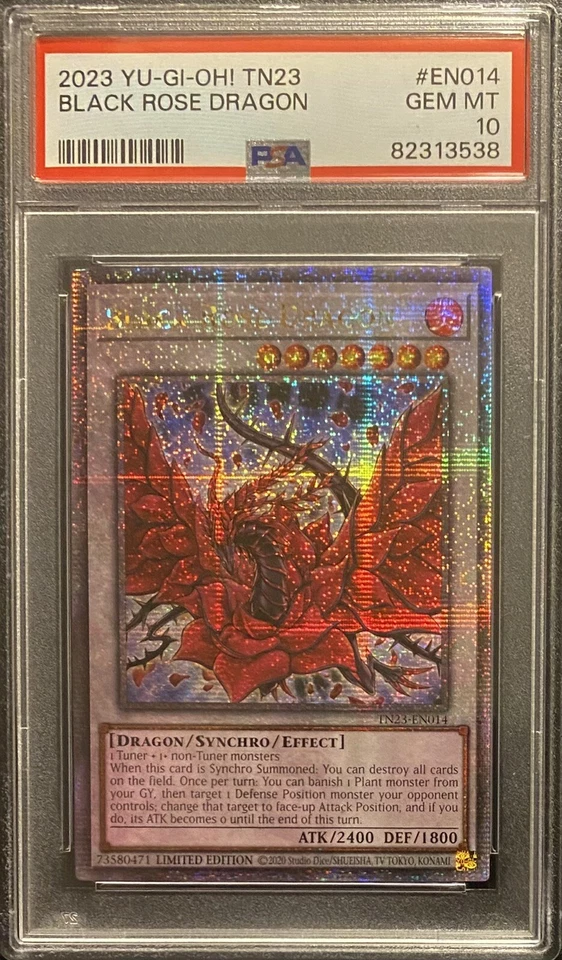 2023 PSA 10 YUGIOH DUELING HEROES STARLIGHT BLACK ROSE DRAGON 🚨 PINK TINT 🚨 - Image 1 of 1