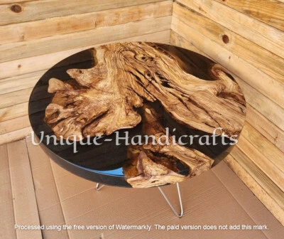 Epoxy Custom Coffee Table Walnut resin table resin end table Home Decor - Image 1 of 3