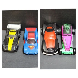 Mattel 2016 2017 McDonald's Pull Back Hot Wheels Superheroes Batman Superman - Picture 1 of 9
