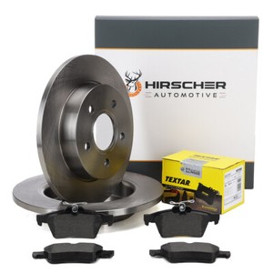 DEER brake discs Ø 265 mm Textar coverings for Ford Focus 2 C-max (Dm2) rear