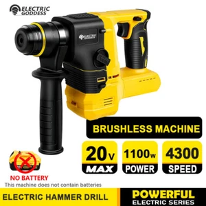Electric Goddess Brushless Electric Breaker Hammer Drill Cordless Rechargeabl Mu - Picture 1 of 13