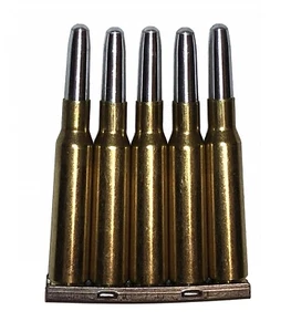 Cupronickel 7x57 Spanish Mauser Snap Caps in Stripper Clip 7mm - Picture 1 of 2