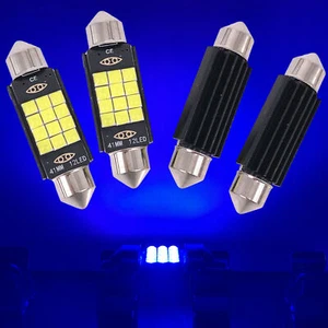 G4 AUTO 4x 578 41mm Festoon Can-Bus LED Blubs High Bright License Plate Light - Picture 1 of 15