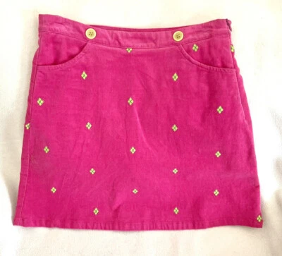 Hartstrings Skort Rosa Pana Lima Patrón Argyle y Bolsillos Talla 14 Foto 1 de 4