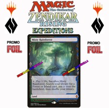 Mtg misty rainforest foil-zendikar rising Expeditions-english nm