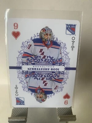 2022-23 OPC O-Pee-Chee Playing Card Igor Shesterkin 9 Hearts - Image 1 of 2