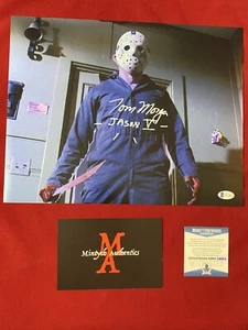 Tom Morga autographed signed 11x14 photo Friday The 13th Jason Voorhees Beckett - Picture 1 of 5