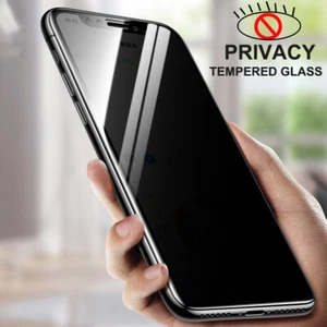 9D Tempered Glass Privacy Screen Protector For iPhone 15 14 13 12 11 MAX XR X SE - Picture 1 of 10