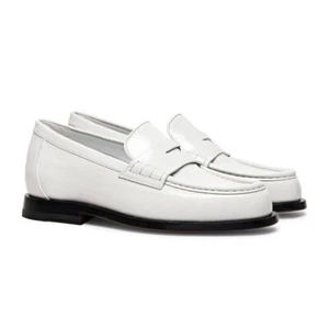 US6 CHAMARIPA WHITE 2.36" ELEVATOR SHOES Height Increasing Loafers for Men - Picture 1 of 3
