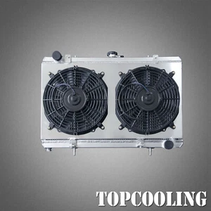 3 Row Radiator Shroud Fans For Nissan Silvia S13 2.0L 4cyl SR20DET 1989-1994 MT - Picture 1 of 7