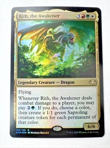 ⭐🦄 Magic The Gathering Rith, the Awakener - Dominaria Remastered DMR Regular - Mítico Raro Casi Nuevo - Imagen 1 de 2