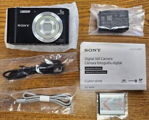Sony Cyber-Shot DSC-W800 20,1-MP-Digitalkamera – SCHWARZ – NEU GEÖFFNETE BOX