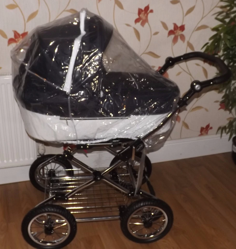PVC Raincover Fits Silver Cross Sleepover 3 in 1 Pram