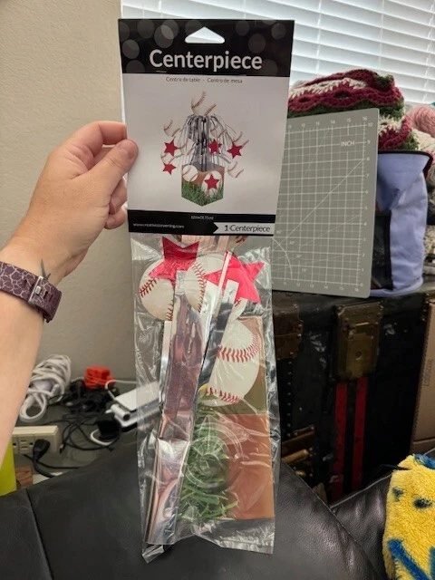 Sports Fanatic 12.5" Baseball Mini Cascade Centerpiece Birthday Party Decoration - Image 1 of 2