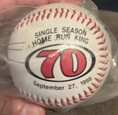 Rawlings Baseball Mark McGuire 70 Home Run Commemorative Baseball - Image 1 of 4