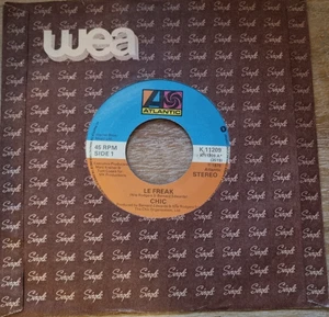 CHIC - Le Freak Atlantic Records K11209 1978 7” Single Funk Soul Disco - Picture 1 of 4