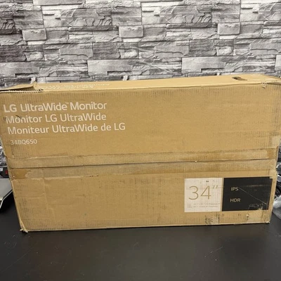 LG UltraWide 34BQ650-W 34" FHD 2560x1080 HDR 100Hz 5ms IPS Monitor - Image 1 of 3