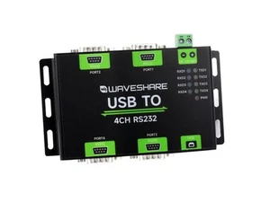 Waveshare Industrial Isolated USB To 4-Ch RS232 Converter, USB To Serial Adapter - Picture 1 of 15