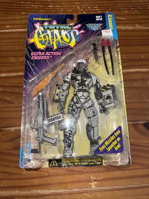 Figura de acción Mcfarlane Toys Total Chaos Serie 1 AL Simmons With Fire Missiles Foto 1 de 4