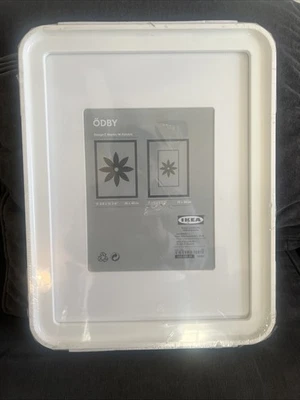 Marco de fotos IKEA ÖDBY blanco 30x40 cm / 11 3/4 x 15 3/4 nuevo sellado con tapete Foto 1 de 4