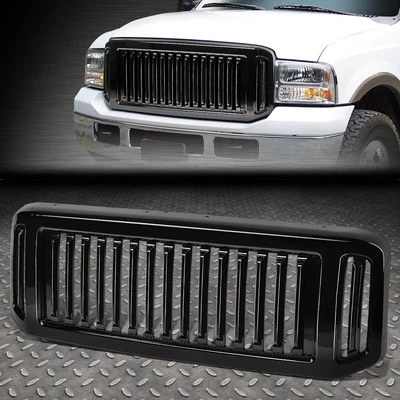 [BILLETE VERTICAL] PARA 05-07 FORD F250-F550 SUPER DUTY PARACHOQUES DELANTERO REJILLA BRILLANTE Foto 1 de 4