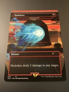 MTG Secret Lair x Street Fighter #675 Hadoken Borderless NM - Picture 1 of 2