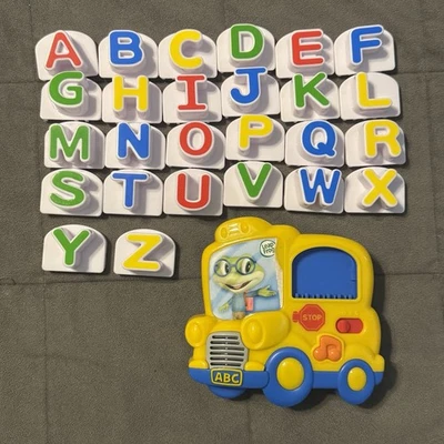 LeapFrog Fridge Phonics Magnetic Letter Set Learn ABC Toy Yellow Bus Complete - Image 1 of 4