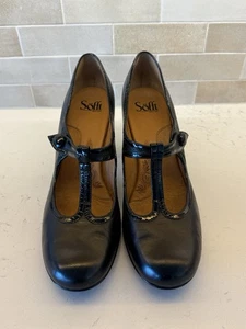 Women’s Size 11 Black Sofft T Strap Mary Jane Comfort Shoes - Picture 1 of 9