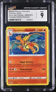 CGC 9 MINT Special Delivery Charizard SWSH075 HOLO PROMO Pokemon CENTER Card 051 - Picture 1 of 2