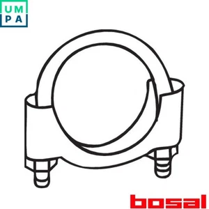 CLAMP EXHAUST SYSTEM 250-265 FOR SAAB 900/I/Combi B201S/BSI 20/B202XL 4cyl - Picture 1 of 9