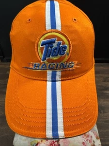 Gorra Tide Racing NASCAR naranja con gorra de carreras a rayas Downy Stylemaster algodón - Imagen 1 de 9