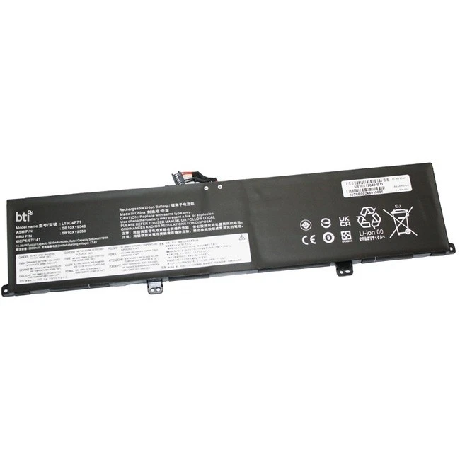 Batería de repuesto BTI 4 celdas 15,36 V para ThinkPad Li-ion 80 Wh 5B10X19049-BTI Foto 1 de 1