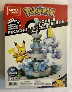 Mega Construx Pokemon Pikachu vs Sobble Larmeleon Set GMD30 124PCS Brandneu - Bild 1 von 4