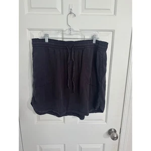 Sonoma Damen XL schwarz Leinenmischung Kordelzug Taille Freizeitrock - Bild 1 von 10