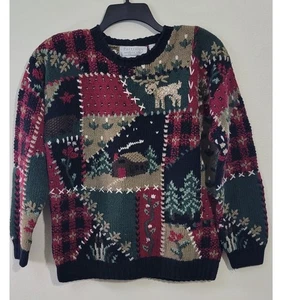 Portraits by Northern Isles handgestrickter Pullover Damen Large Cabin Cottage Core - Bild 1 von 10