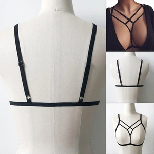 Seductive Hollow Out Cutout Bra with Stretchy Lace Up Design for Women - Picture 1 of 27