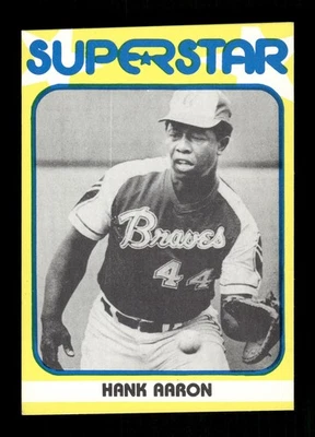 Hank Aaron 1980 TCMA Superstars #34 Atlanta Braves - Image 1 of 2