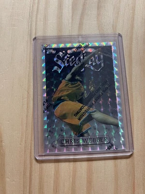 1996-97 Topps 最佳 Chris Webber 银色 UNCOMMON 反光卡 #273 Kings 子弹 — 第 1/2 张图片