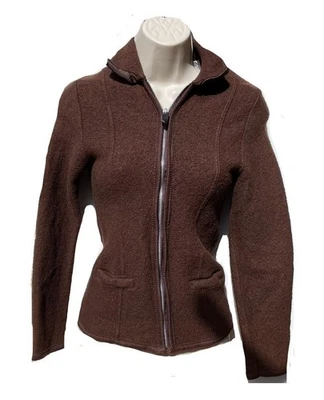 Valeries Stevens Big Girl Size S (14) Brown Jacket Pure Wool Warm Made in Italy - Image 1 of 4