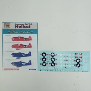 H-Model Decals HMD72012 1/72 Grumman F6F-3, 5 Hellcat in Action DECAL SHEET - Picture 1 of 4