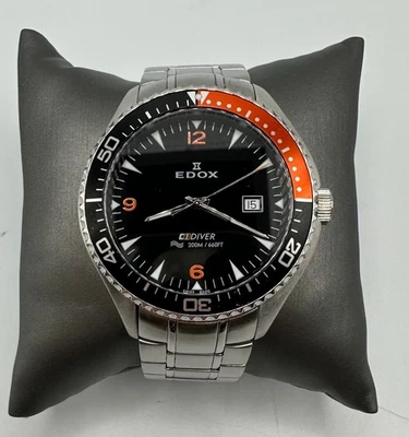 Reloj suizo EDOX C1 Clase 1 Diver acero inoxidable para hombre 70157 Foto 1 de 4