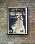 VINTAGE Disney ""Fantasia"" A3 gerahmter Kinofilm Release Poster 1940