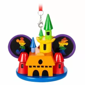 Tienda Disney MICKEY MOUSE ARCO IRIS OREJA SOMBRERO Árbol de Navidad Adorno Decoración - Imagen 1 de 3