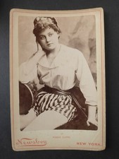 Antique 1890's Newsboy Burlesque Cabinet Photos N566 Minnie Dupre
