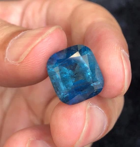 10.8ct Deep Ink Blue Natural Indicolite Tourmaline Ethically Sourced Afghanistan - Picture 1 of 13