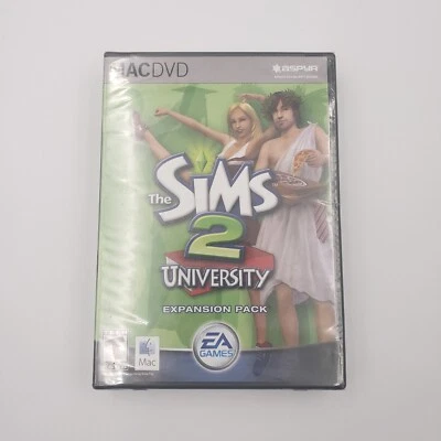 The Sims 2 University Expansion Pack Mac MacDVD 2005 Sealed EA Games Aspyr  - Image 1 of 4