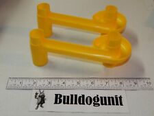1988 Marble Works Lot of 2 Yellow Standard Ramp Parts Only Discovery Toys 387